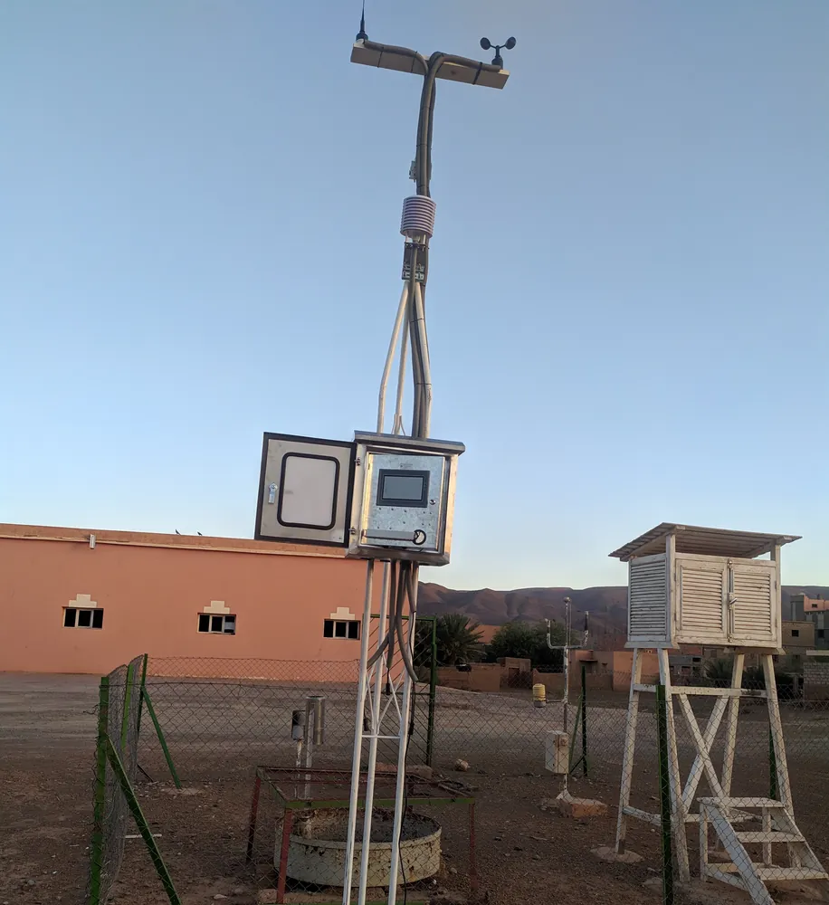 Station météo avec boîtier d'acquisition